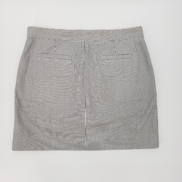 J. Crew Factory Seersucker Striped Cotton Mini Skirt - Picture 3 of 7
